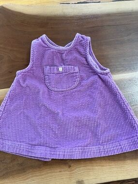 Purple Corduroy Baby Dress